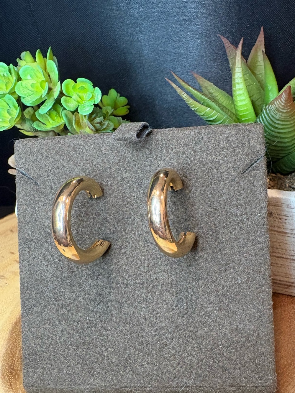 Classic Gold Chunky Hoop Earrings